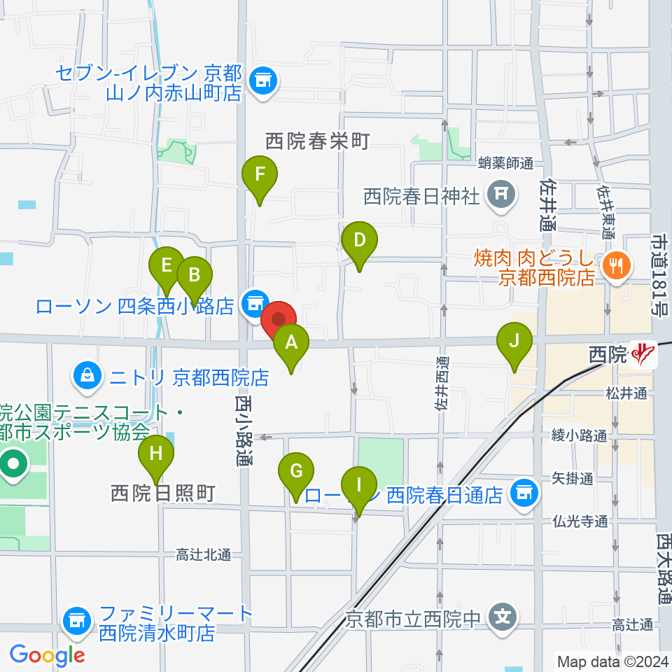 スタジオハナマウイOKUSHA周辺のホテル一覧地図