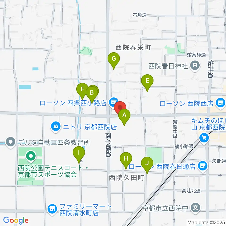 スタジオハナマウイOKUSHA周辺のホテル一覧地図