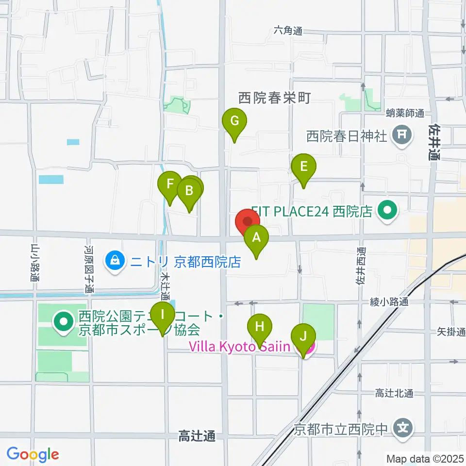 スタジオハナマウイOKUSHA周辺のホテル一覧地図