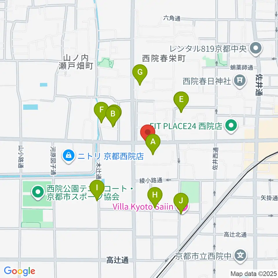 スタジオハナマウイOKUSHA周辺のホテル一覧地図