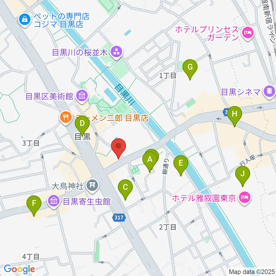 インターセプター周辺のホテル一覧地図