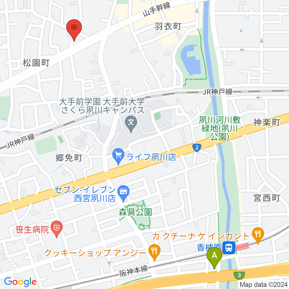 スタジオヌーブ周辺のホテル一覧地図