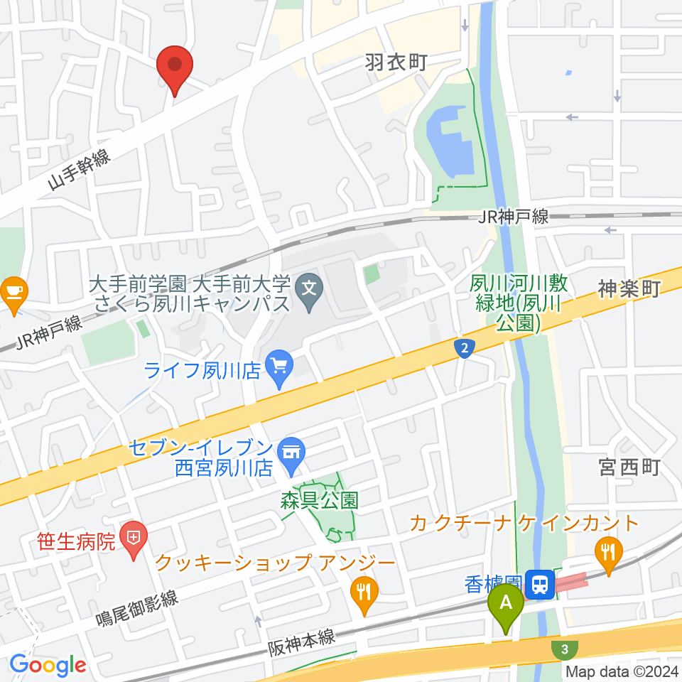 スタジオヌーブ周辺のホテル一覧地図