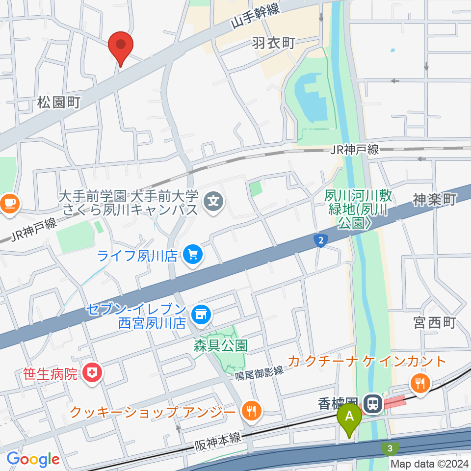 スタジオヌーブ周辺のホテル一覧地図