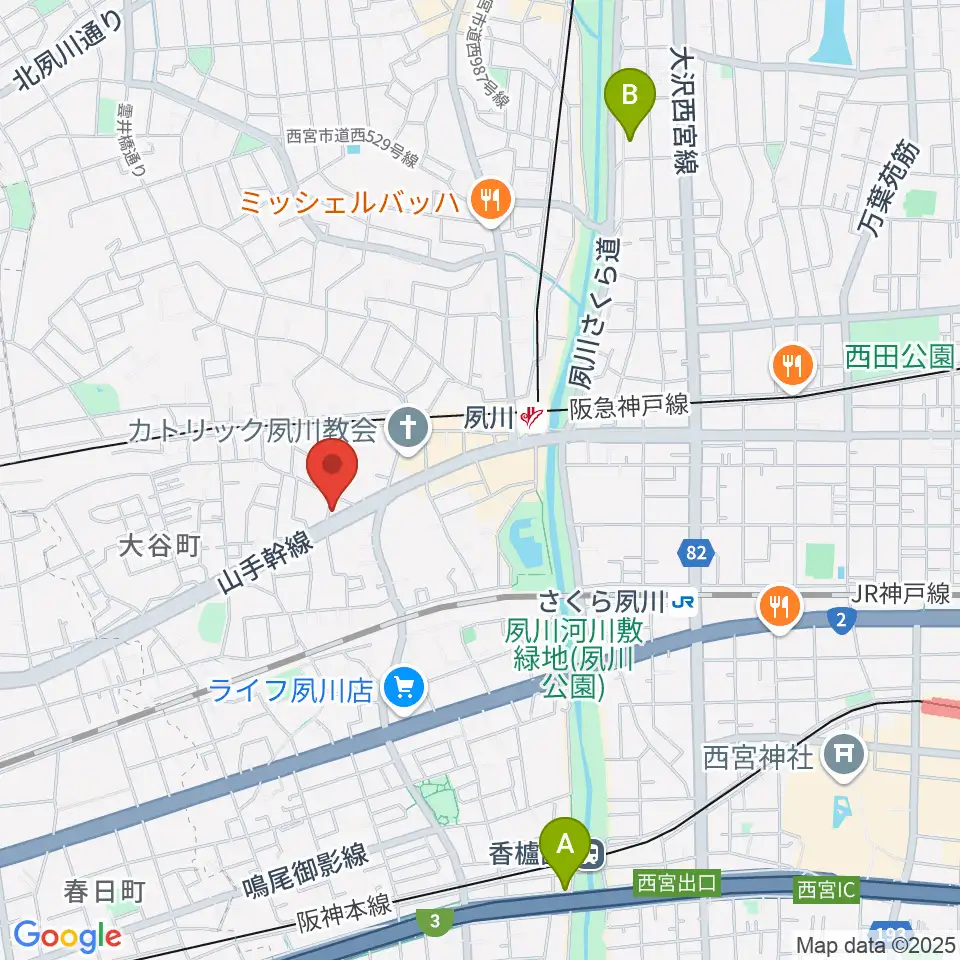 スタジオヌーブ周辺のホテル一覧地図