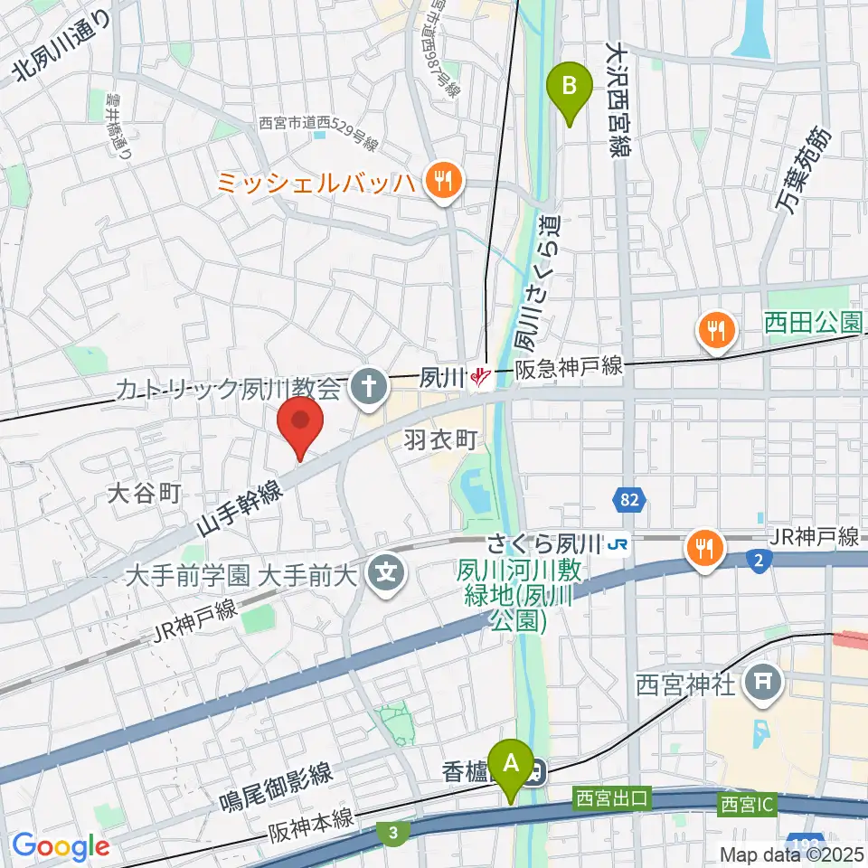 スタジオヌーブ周辺のホテル一覧地図