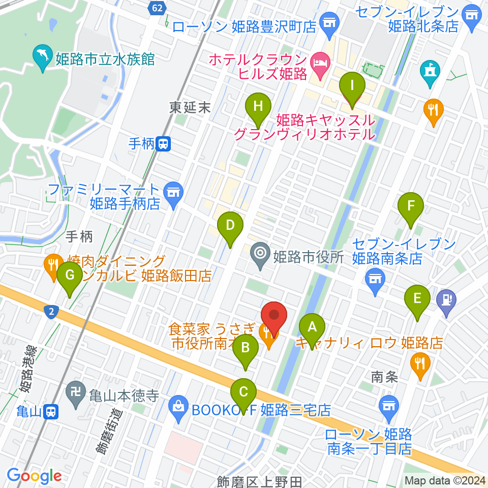 Beta Music 姫路南店周辺のホテル一覧地図