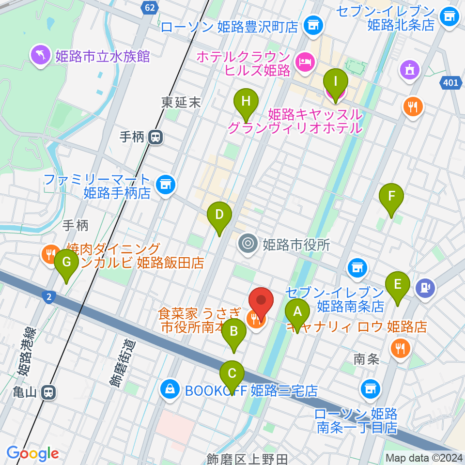 Beta Music 姫路南店周辺のホテル一覧地図