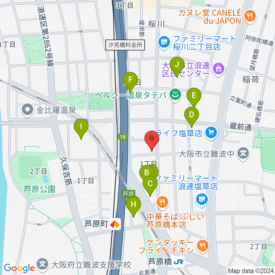 Studio & Caf'e MAKE周辺のホテル一覧地図