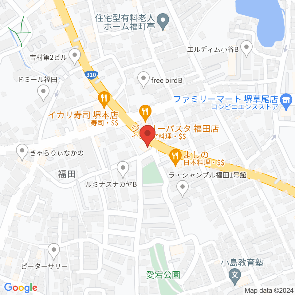 フクダスタジオ周辺のホテル一覧地図