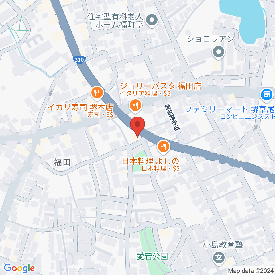 フクダスタジオ周辺のホテル一覧地図