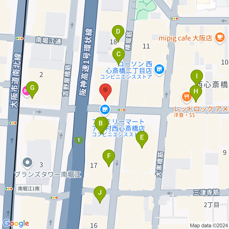 スタジオパズル周辺のホテル一覧地図