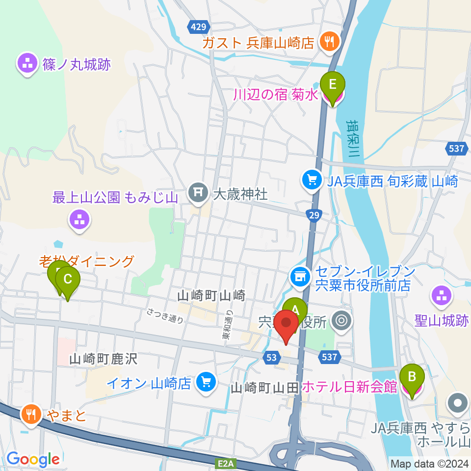 テレマン音楽教室周辺のホテル一覧地図