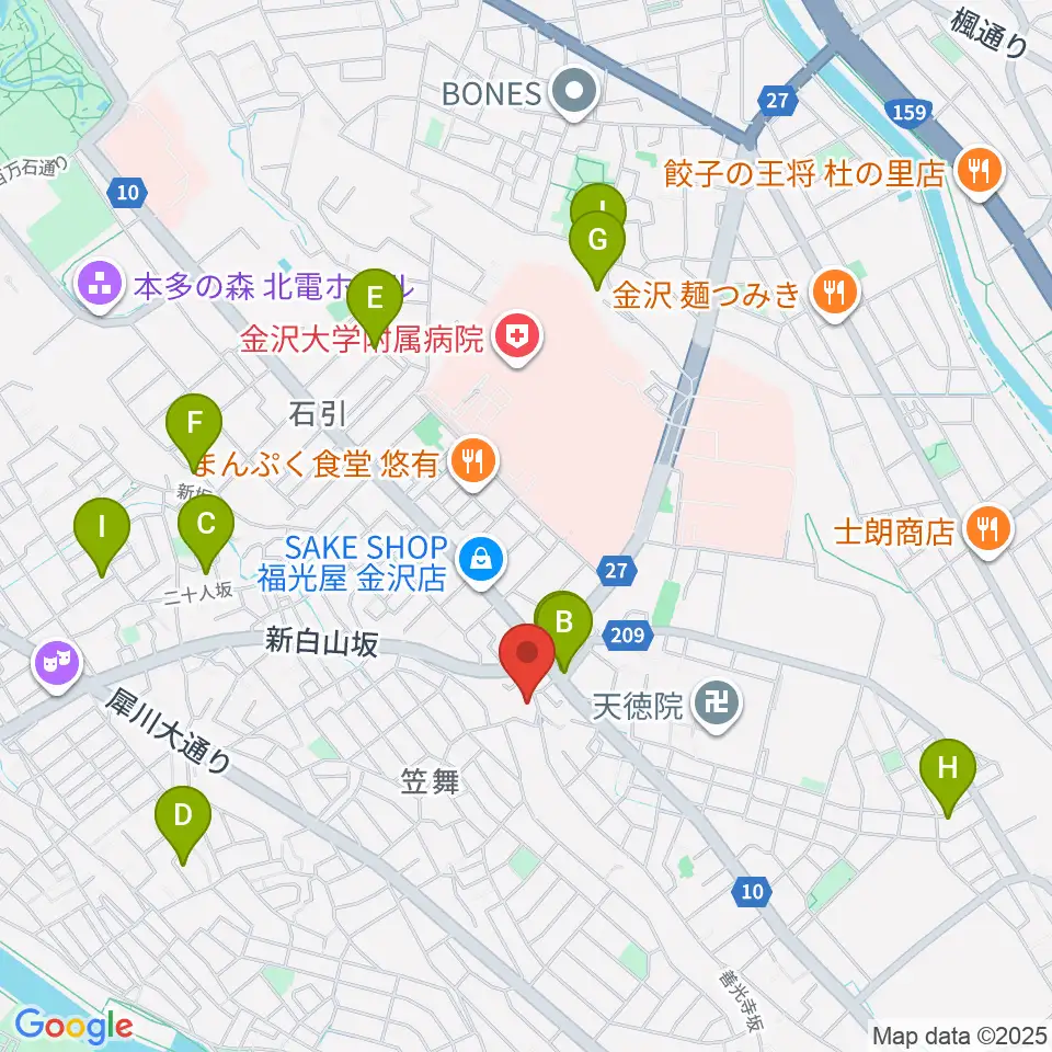 アマルナミュージックスタジオ周辺のホテル一覧地図