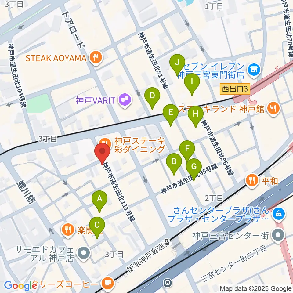 ロッコーマン周辺のホテル一覧地図