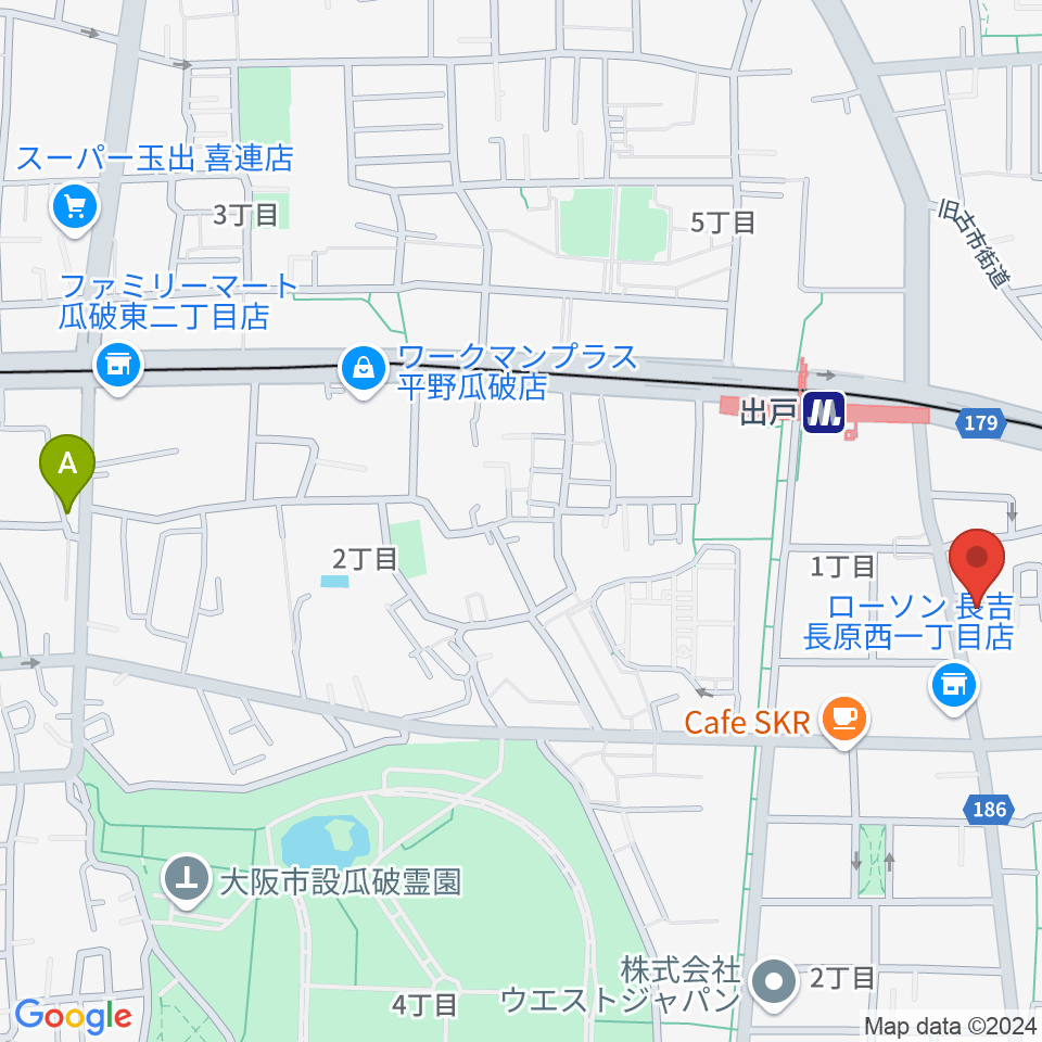 アビーミュージックスタジオ平野店周辺のホテル一覧地図