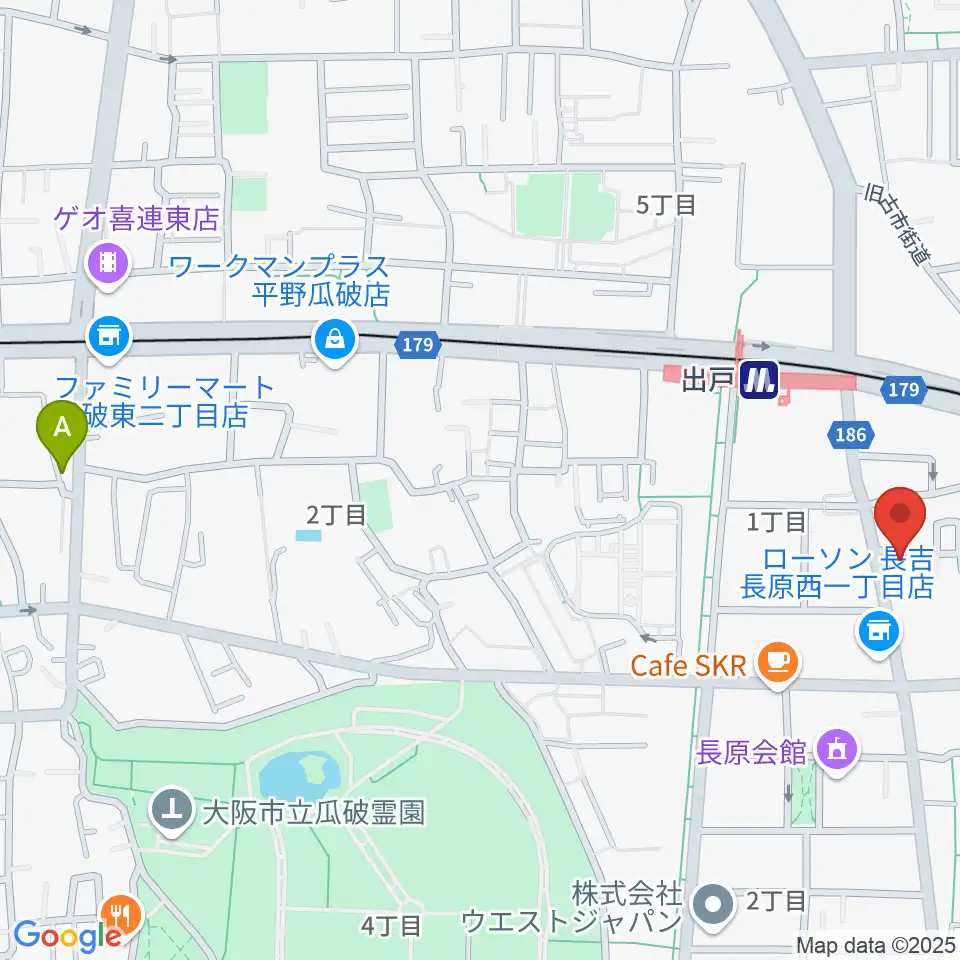 アビーミュージックスタジオ平野店周辺のホテル一覧地図