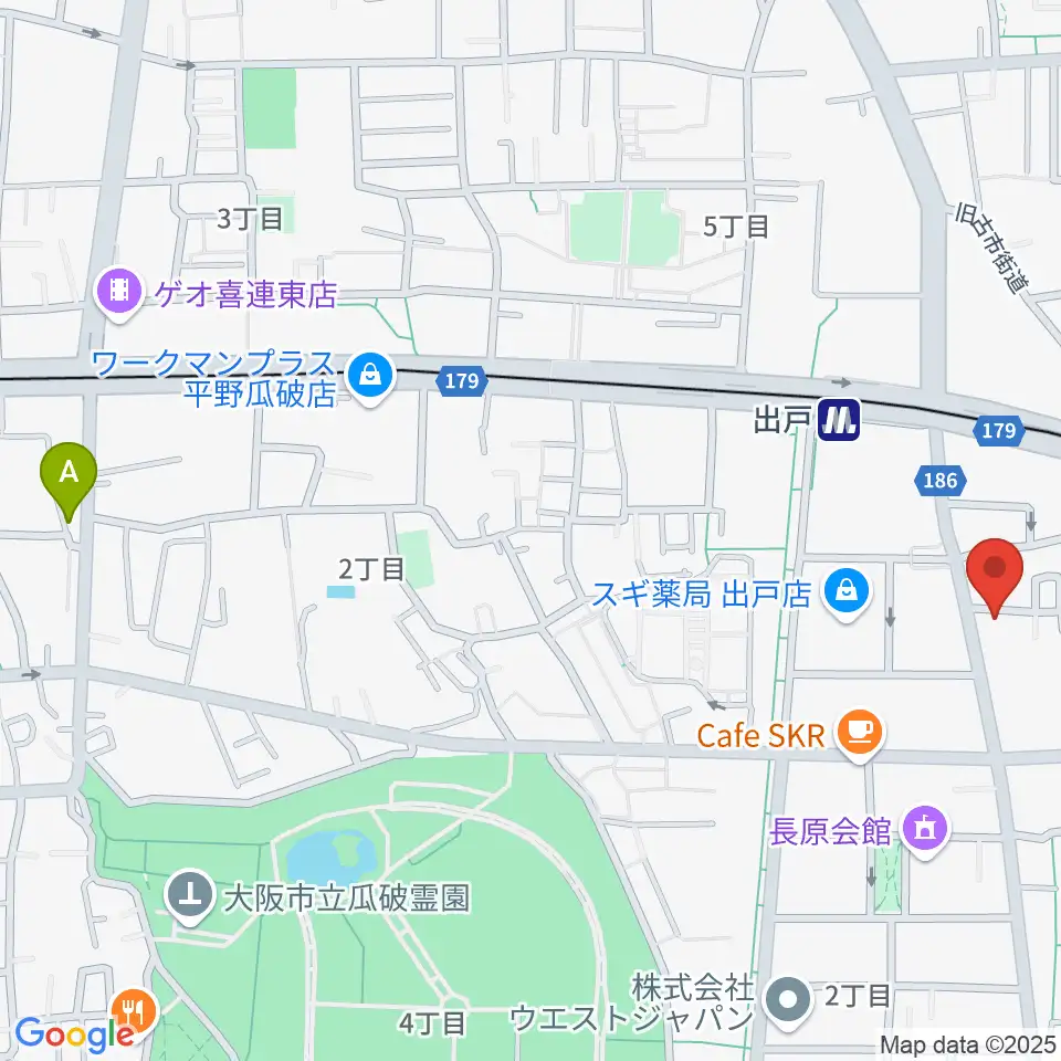 アビーミュージックスタジオ平野店周辺のホテル一覧地図