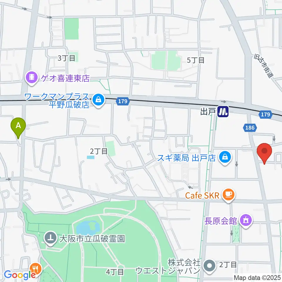 アビーミュージックスタジオ平野店周辺のホテル一覧地図