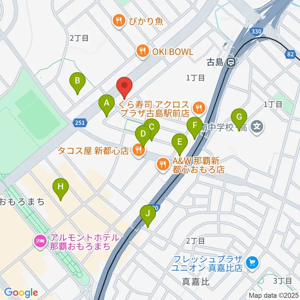 アクア音楽院周辺のホテル一覧地図
