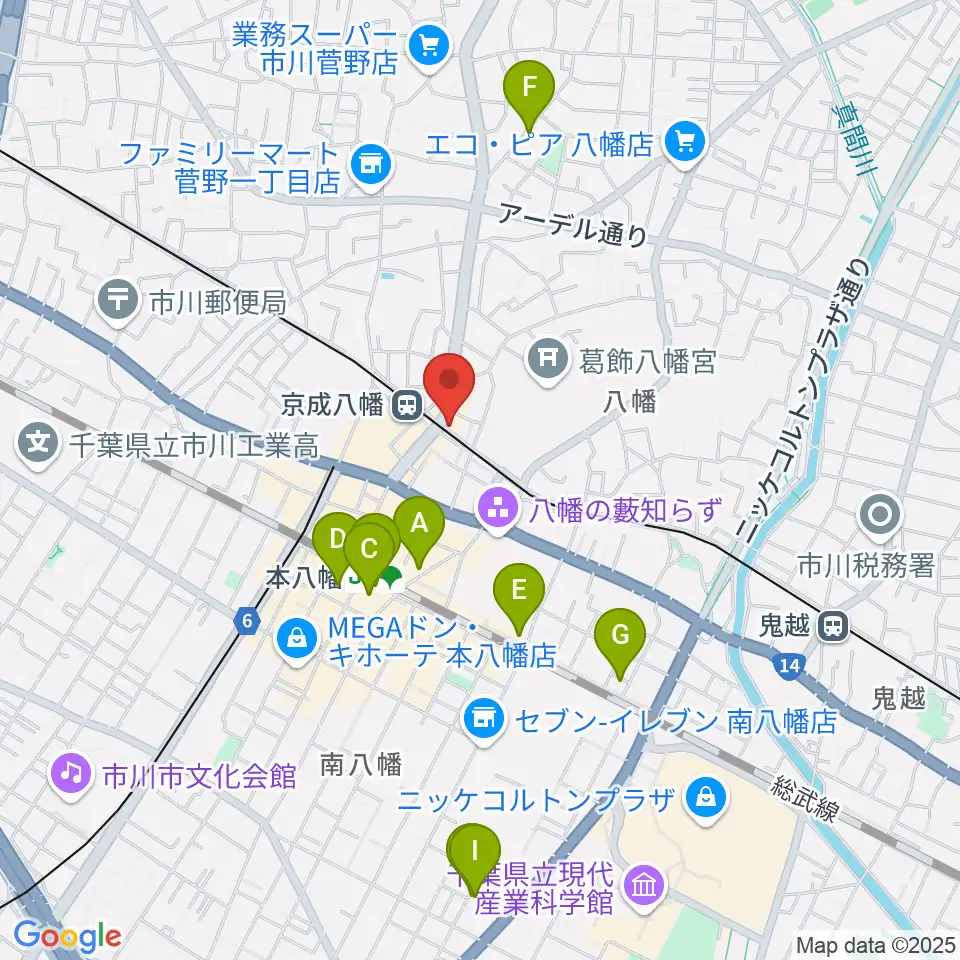 KSP音楽教室周辺のホテル一覧地図