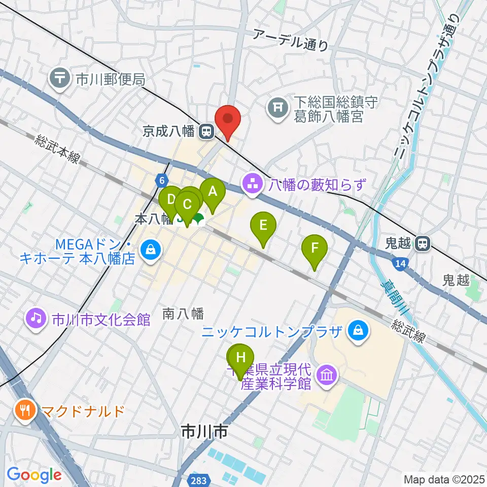 KSP音楽教室周辺のホテル一覧地図