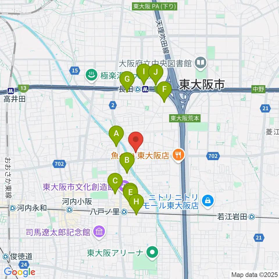 ル・シャトン音楽教室周辺のホテル一覧地図