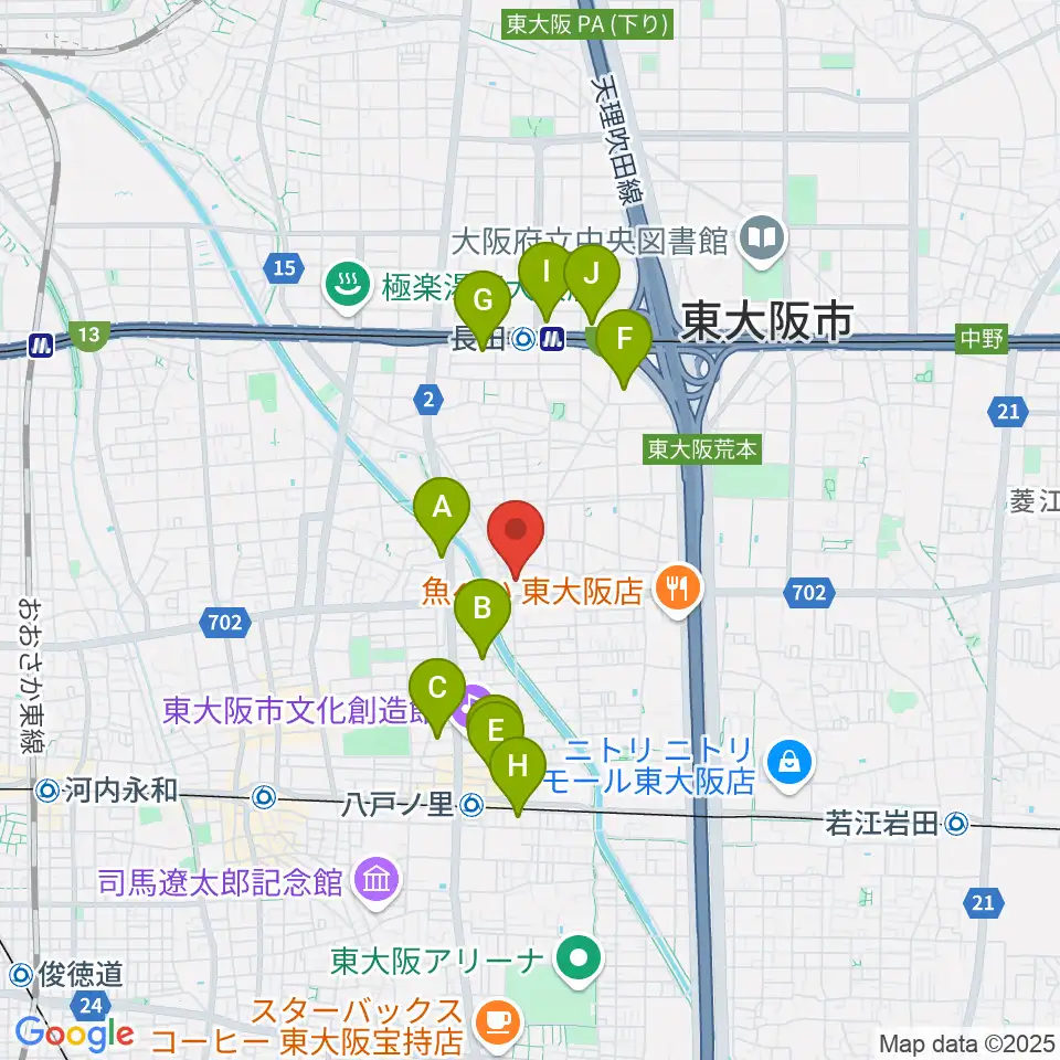 ル・シャトン音楽教室周辺のホテル一覧地図