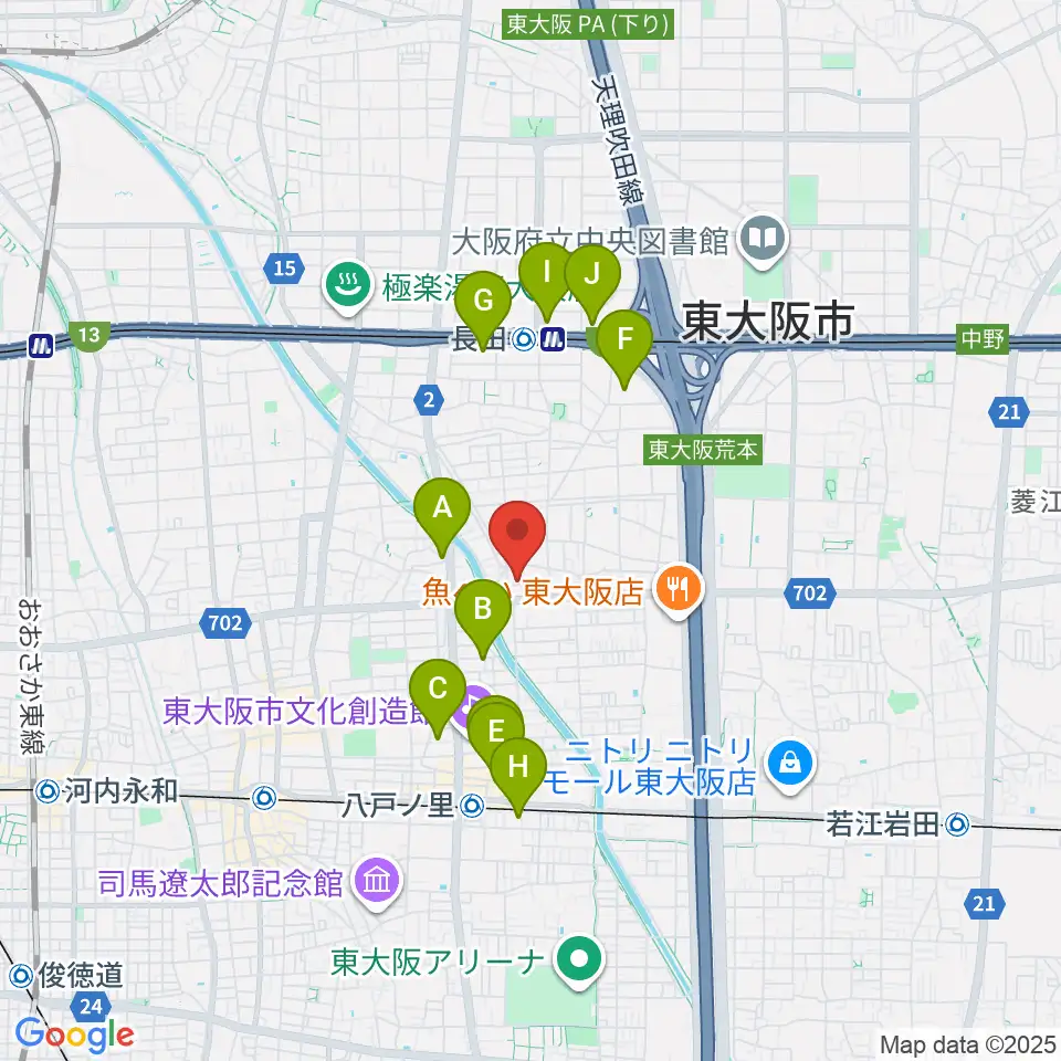 ル・シャトン音楽教室周辺のホテル一覧地図