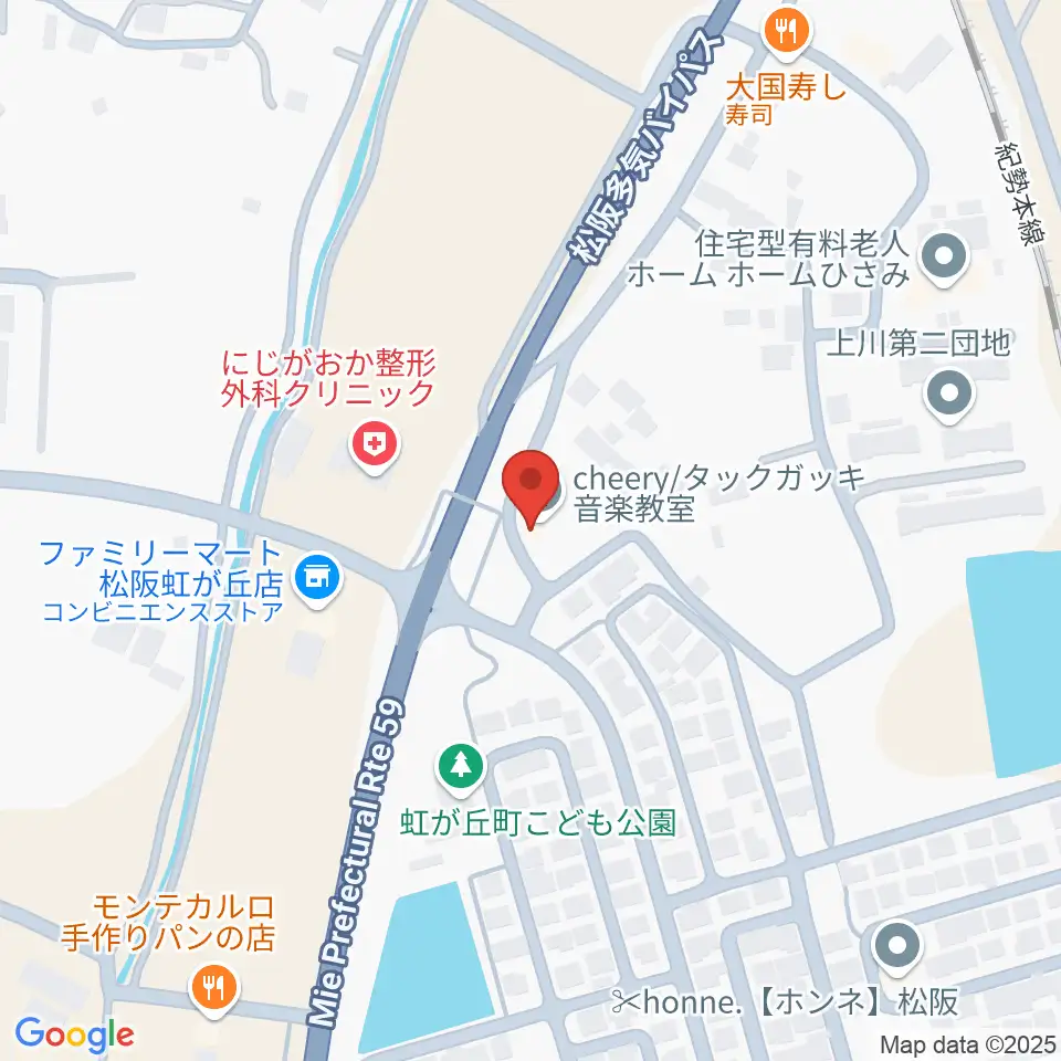 タックガッキ音楽教室周辺のホテル一覧地図