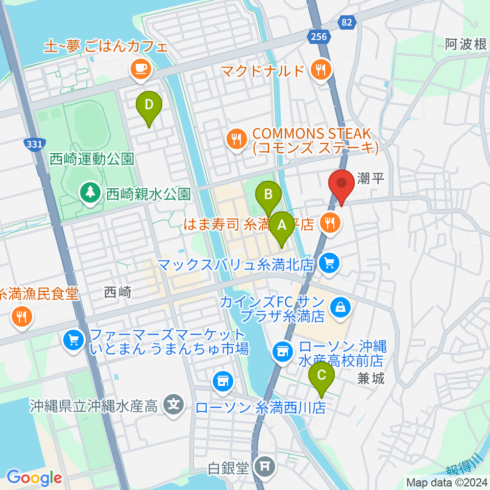 フリューゲル音楽教室周辺のホテル一覧地図