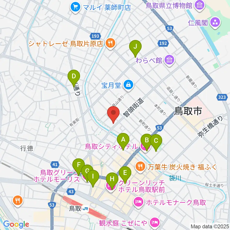 アコヤ楽器店 本店周辺のホテル一覧地図