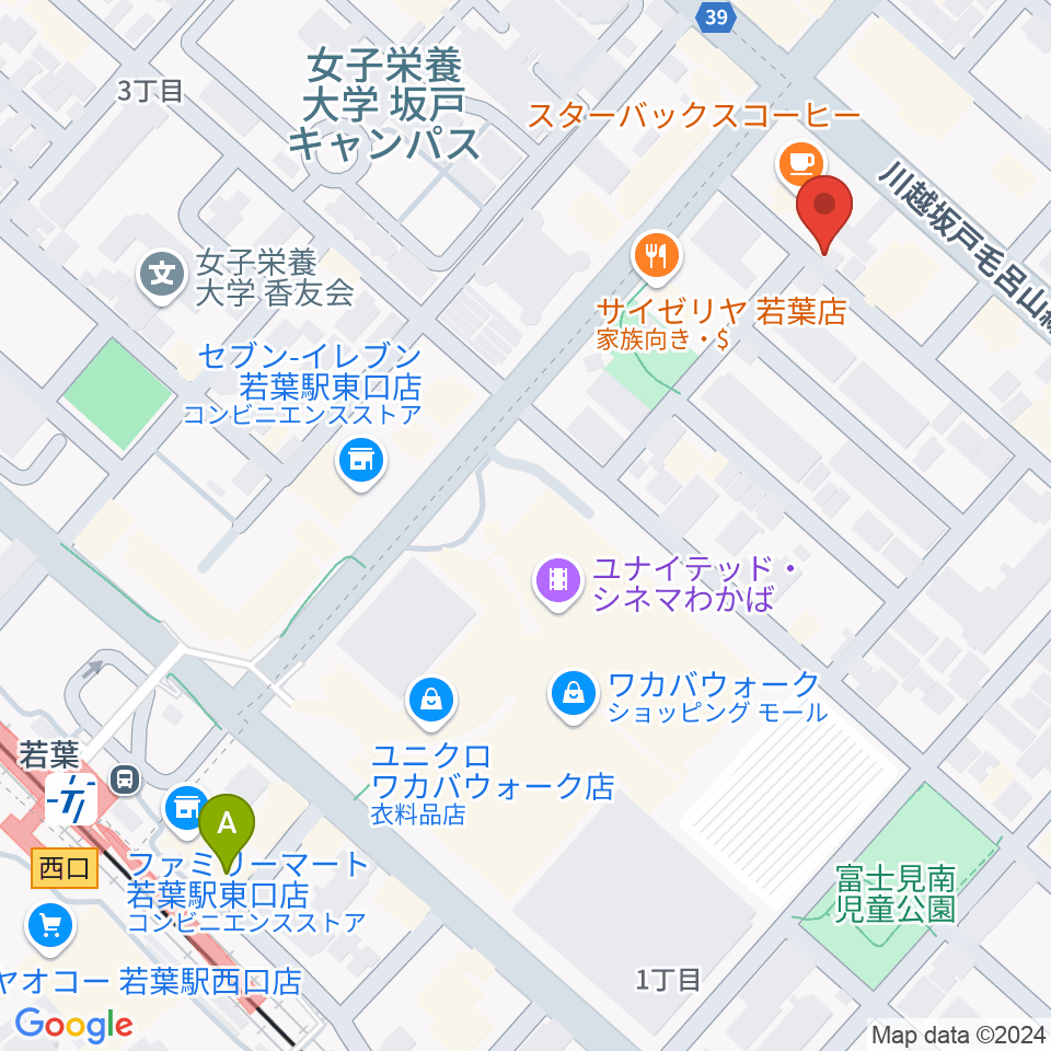 おんがくえん周辺のホテル一覧地図