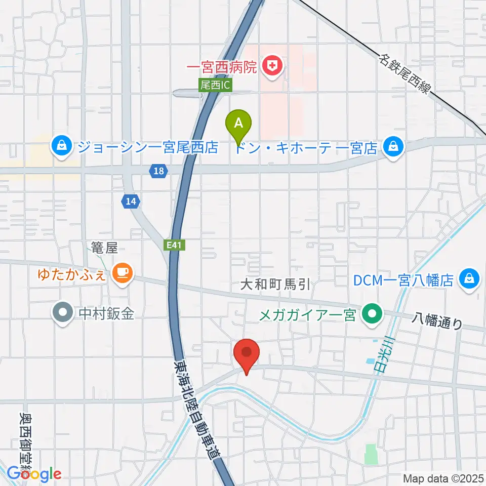 ハセガワ楽器 メロディースクール周辺のホテル一覧地図