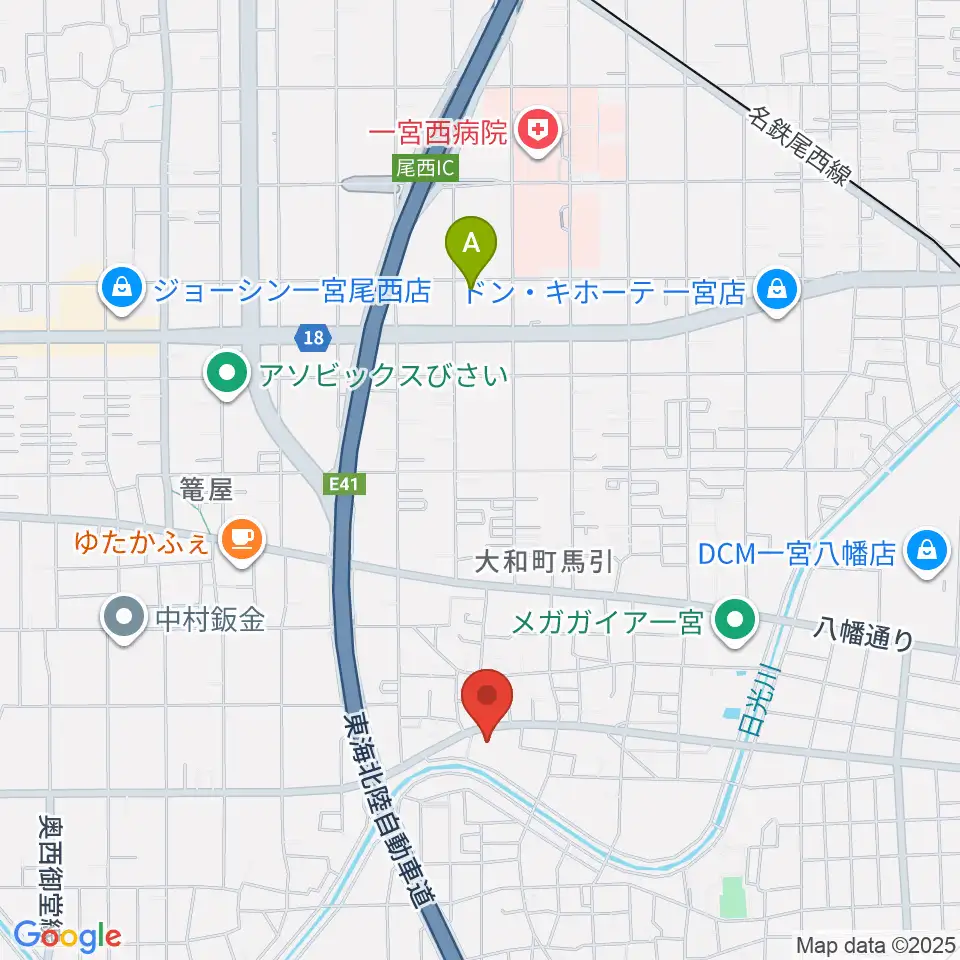 ハセガワ楽器 メロディースクール周辺のホテル一覧地図