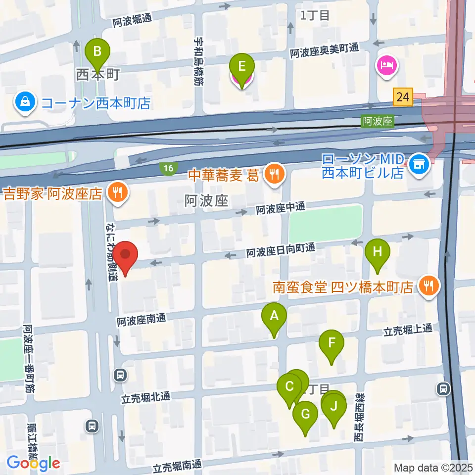 プラスエムレッスン周辺のホテル一覧地図