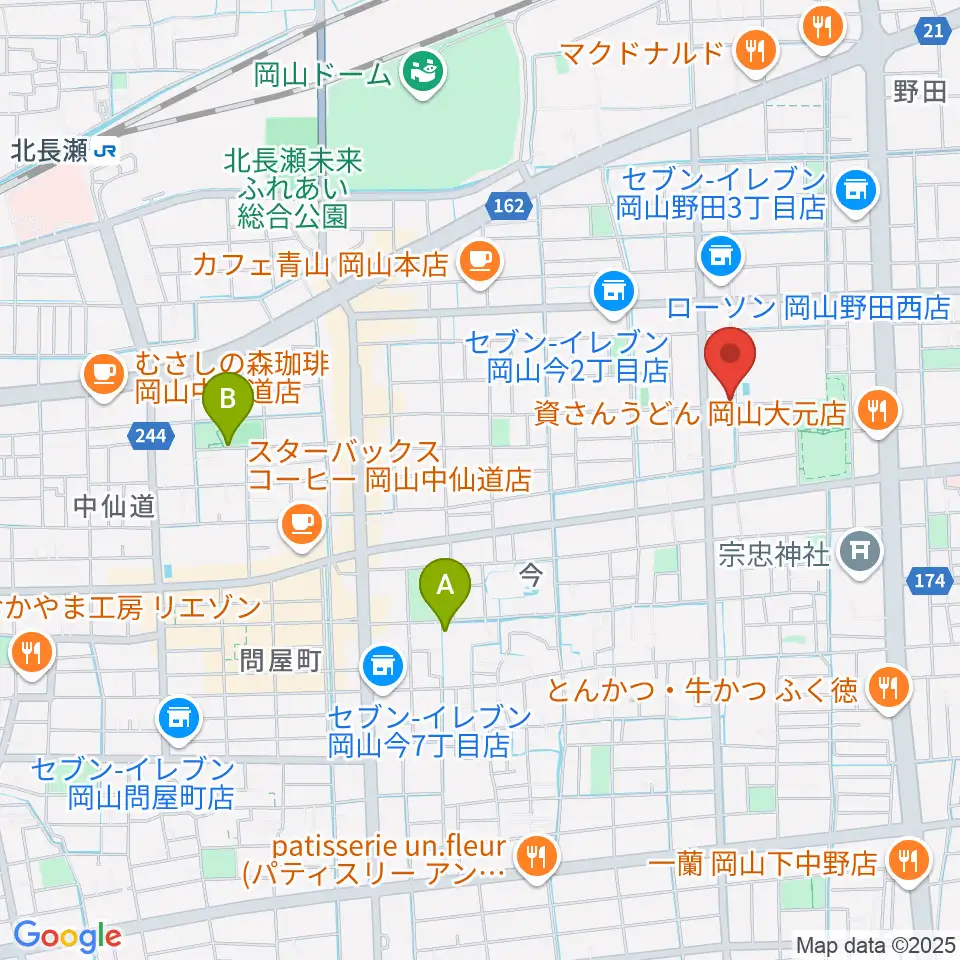 音楽工房アンダンテ周辺のホテル一覧地図