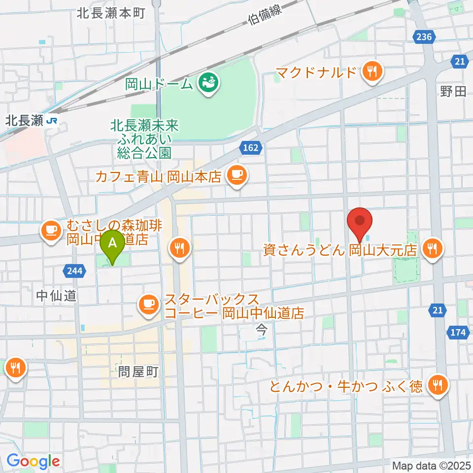 音楽工房アンダンテ周辺のホテル一覧地図