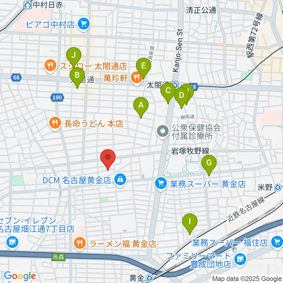 山口ギター音楽院周辺のホテル一覧地図