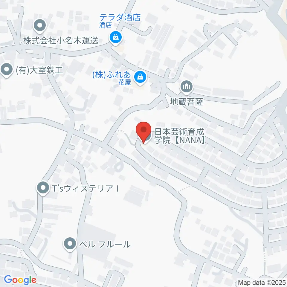 日本芸術育成学院 NANA周辺のホテル一覧地図