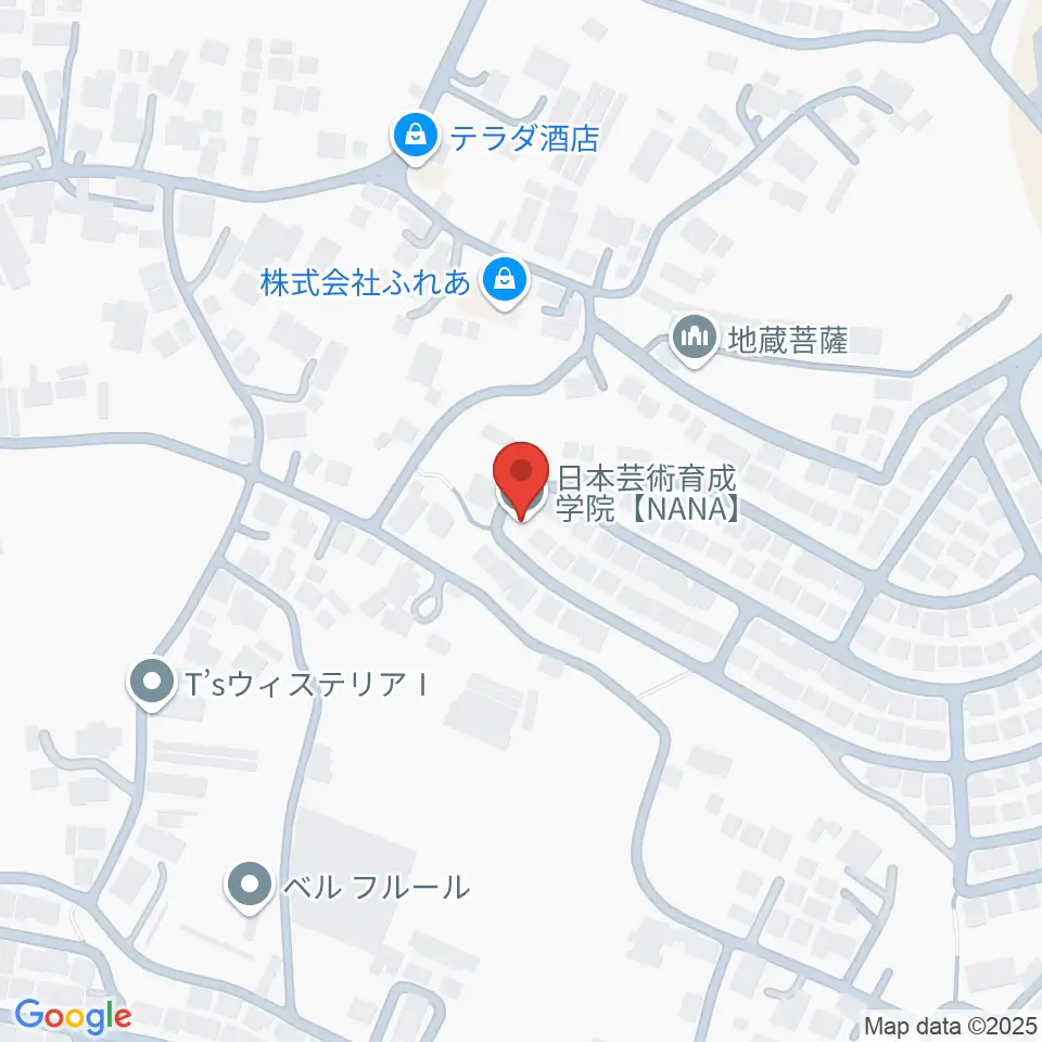 日本芸術育成学院 NANA周辺のホテル一覧地図