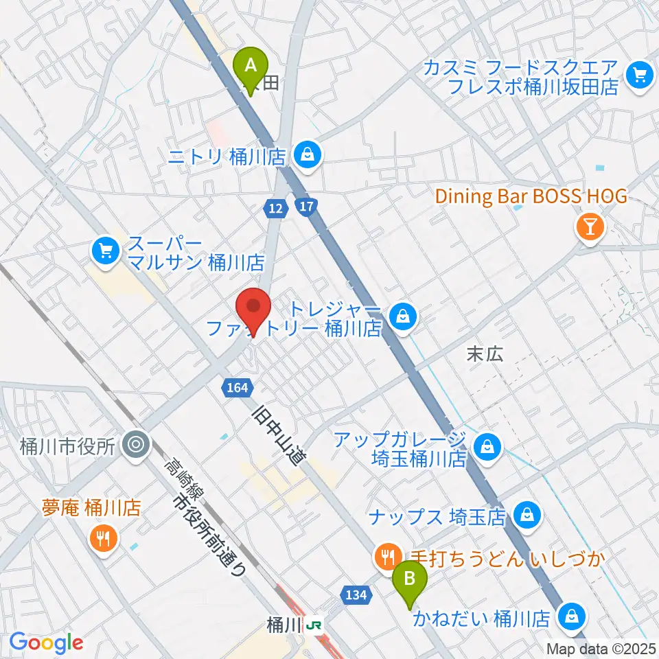 エチュード音楽教室周辺のホテル一覧地図