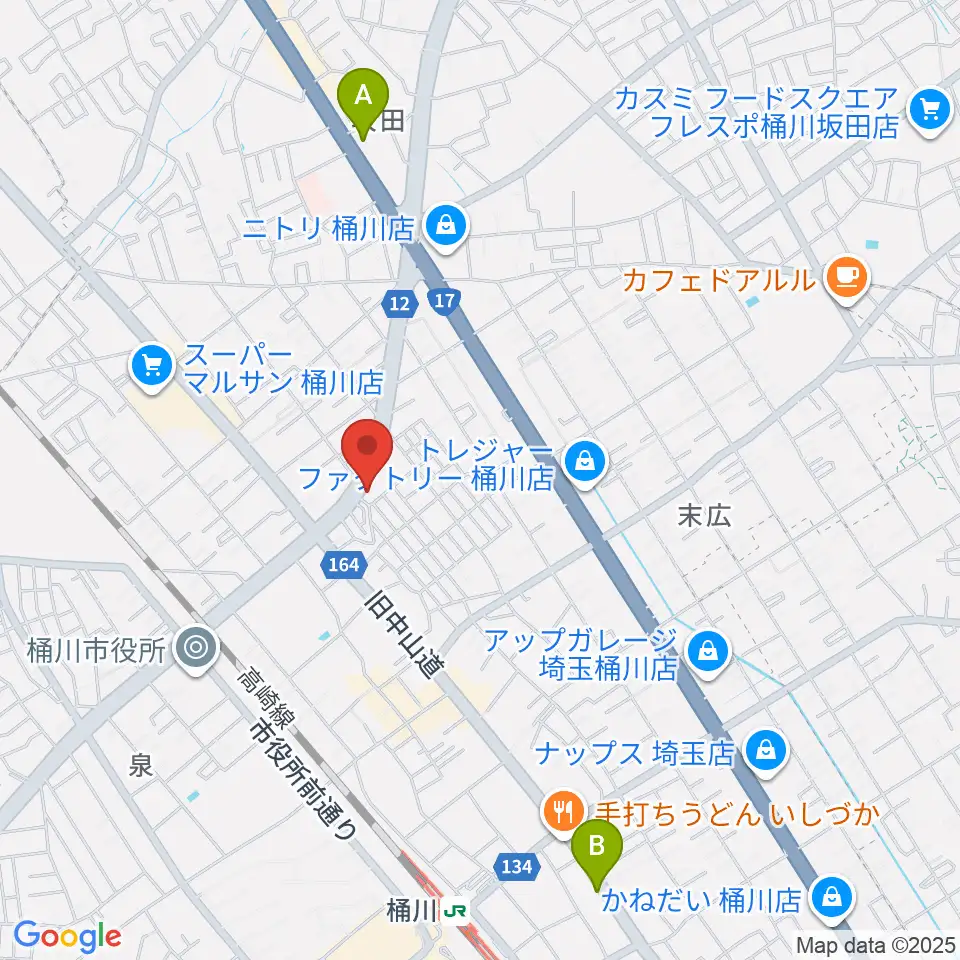エチュード音楽教室周辺のホテル一覧地図