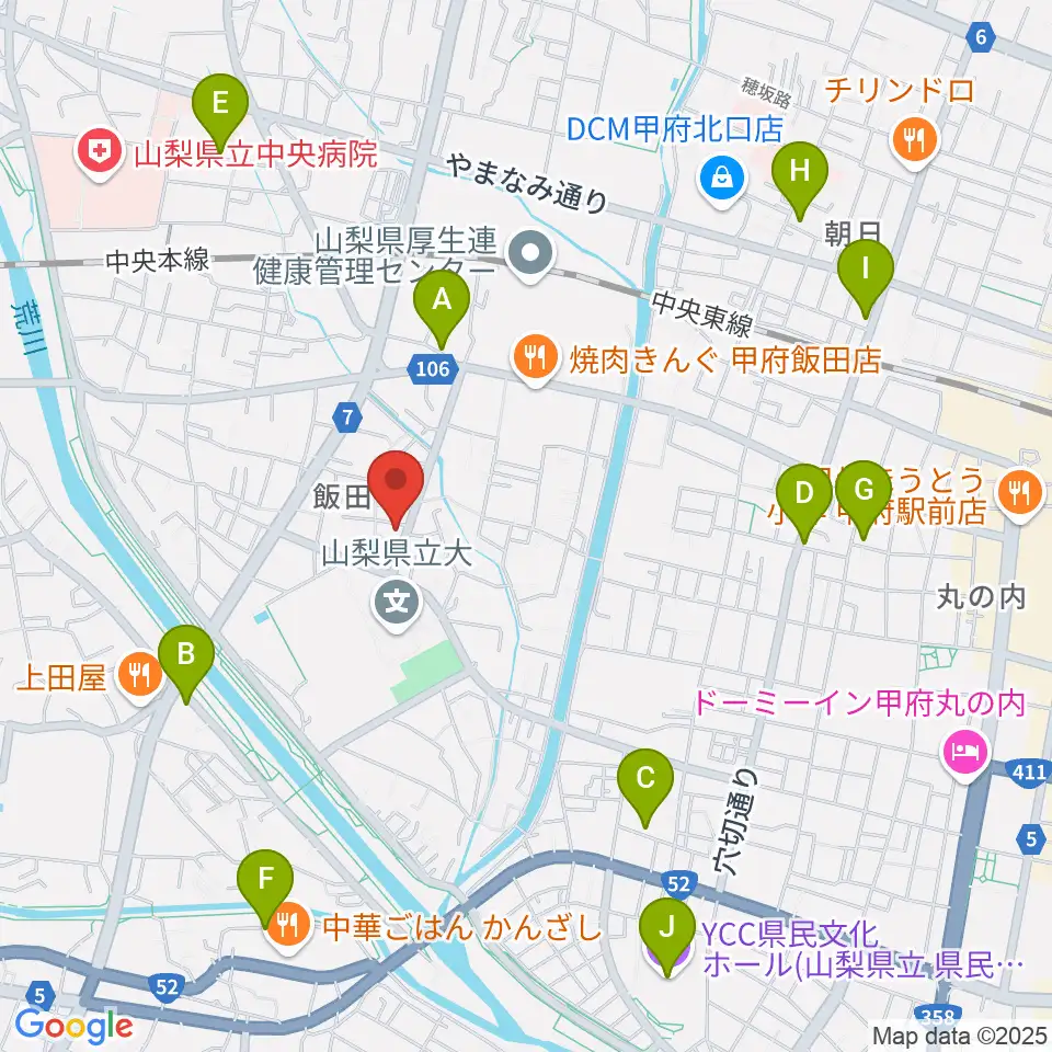 ぱる音楽教室周辺のホテル一覧地図