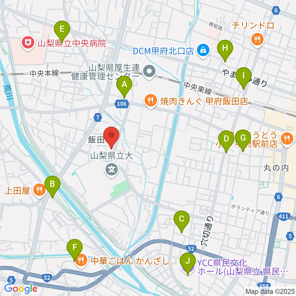 ぱる音楽教室周辺のホテル一覧地図