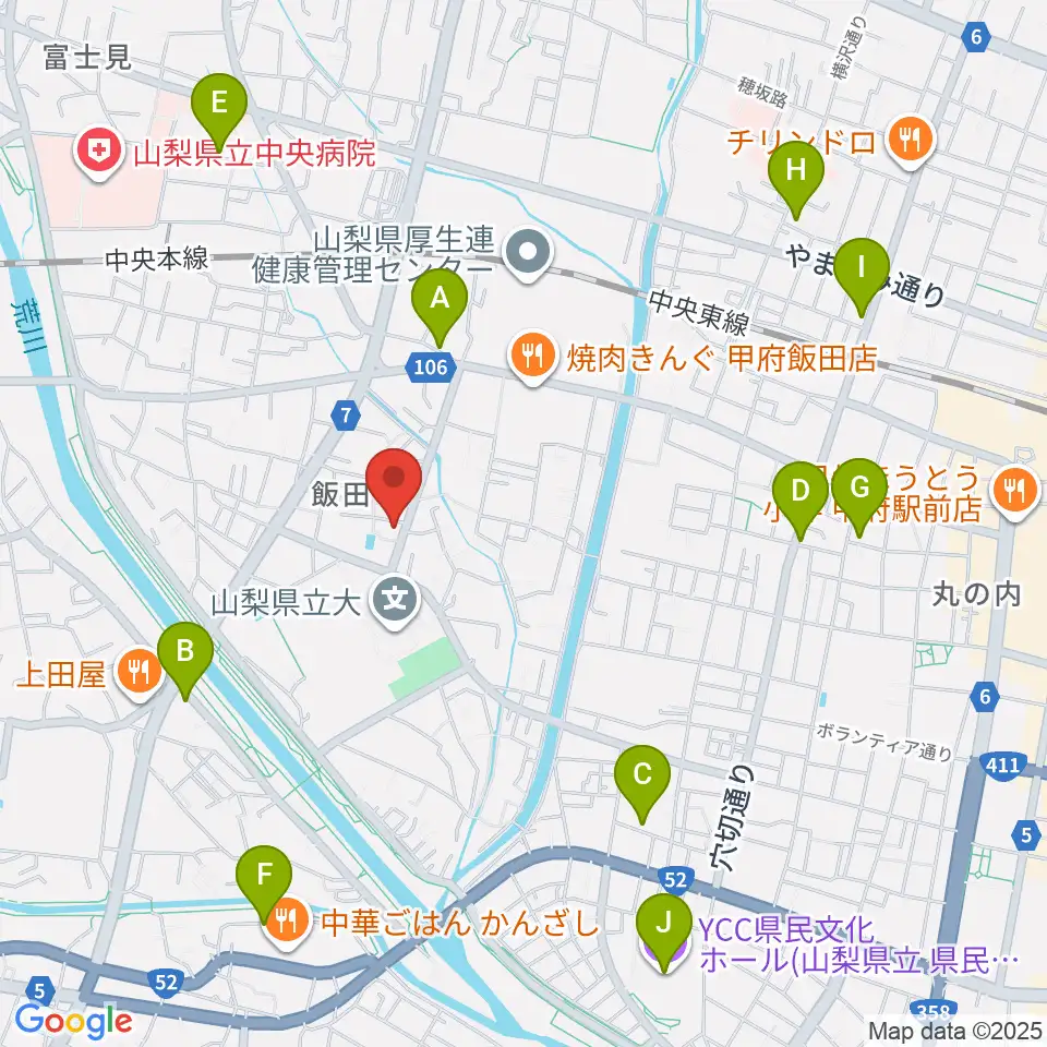 ぱる音楽教室周辺のホテル一覧地図