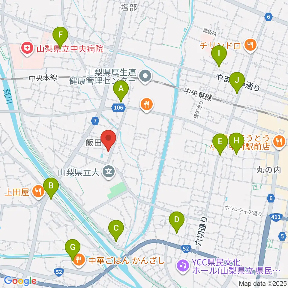 ぱる音楽教室周辺のホテル一覧地図