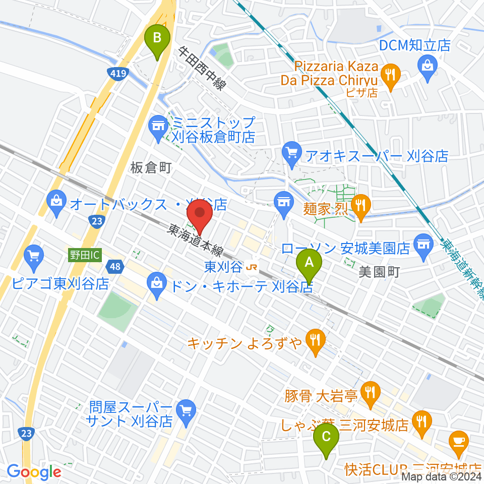 スタジオエチュード刈谷店周辺のホテル一覧地図