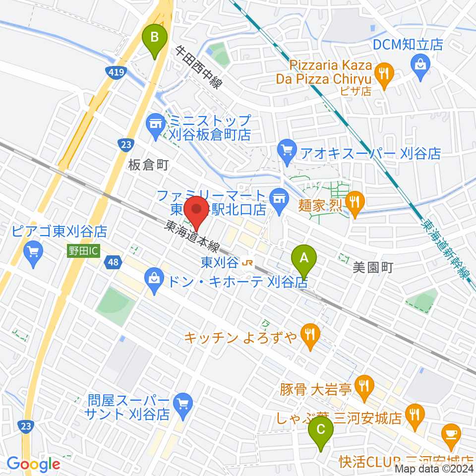 スタジオエチュード刈谷店周辺のホテル一覧地図