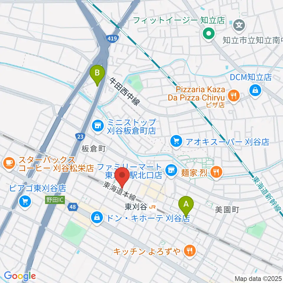 スタジオエチュード刈谷店周辺のホテル一覧地図